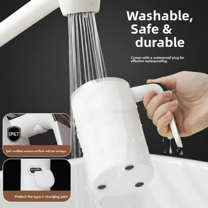 Self-Stirring Electric Mug With Temperature Display